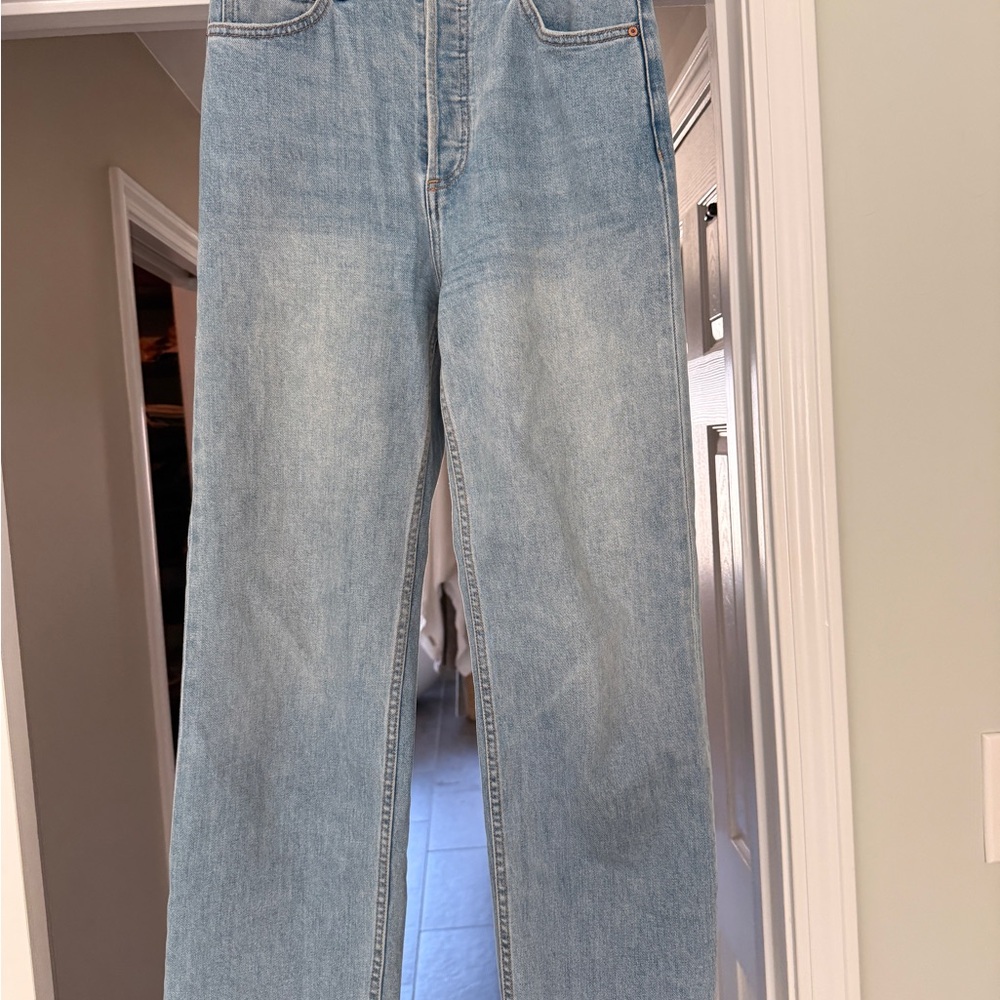 Denim Forum Sky Blue High Rise Jeans